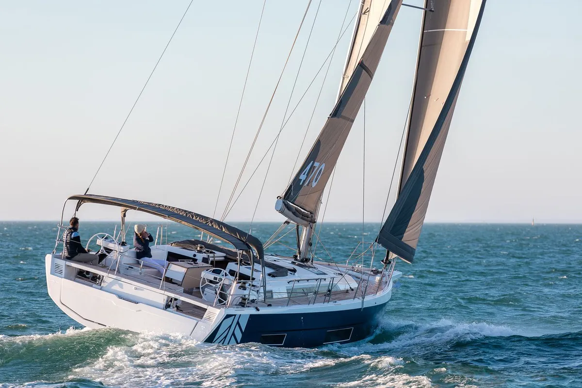 Le Vagabond 2, a Dufour 470 sailboat at Marseille, France
