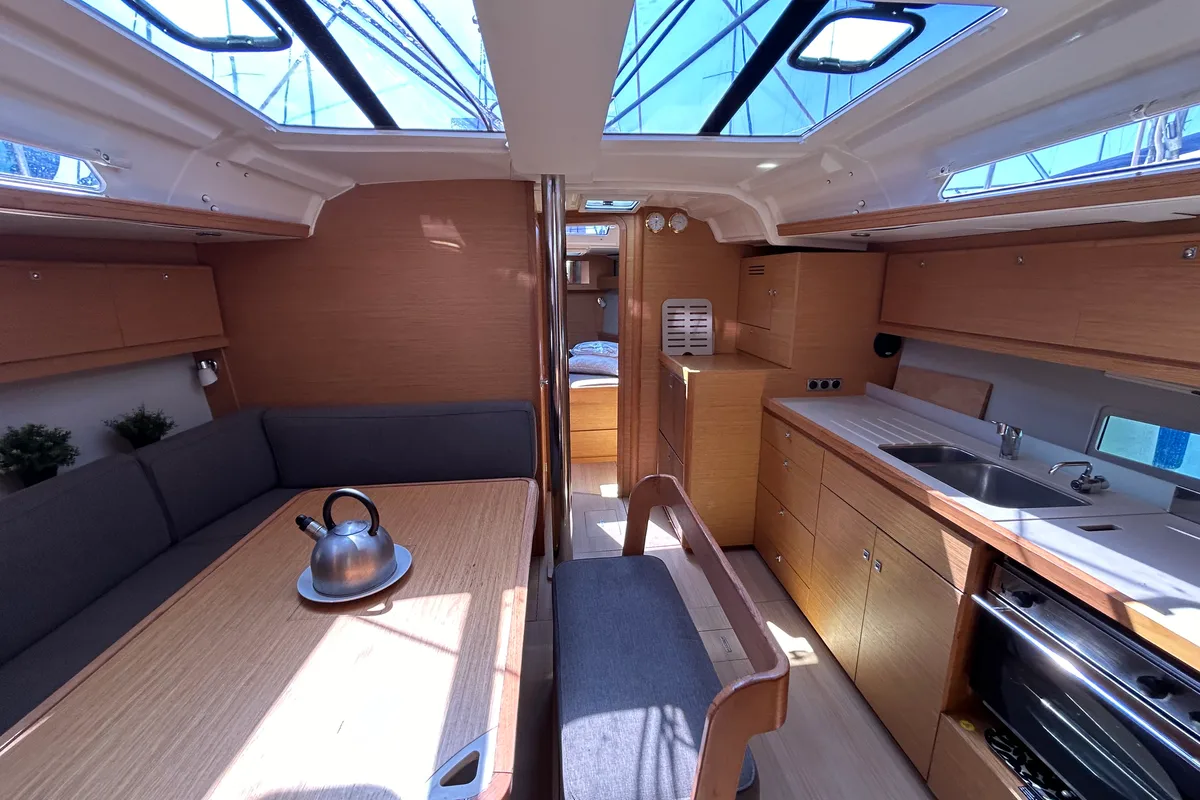 Echo II, a Dufour 430 GL sailboat at Kontokali, Greece