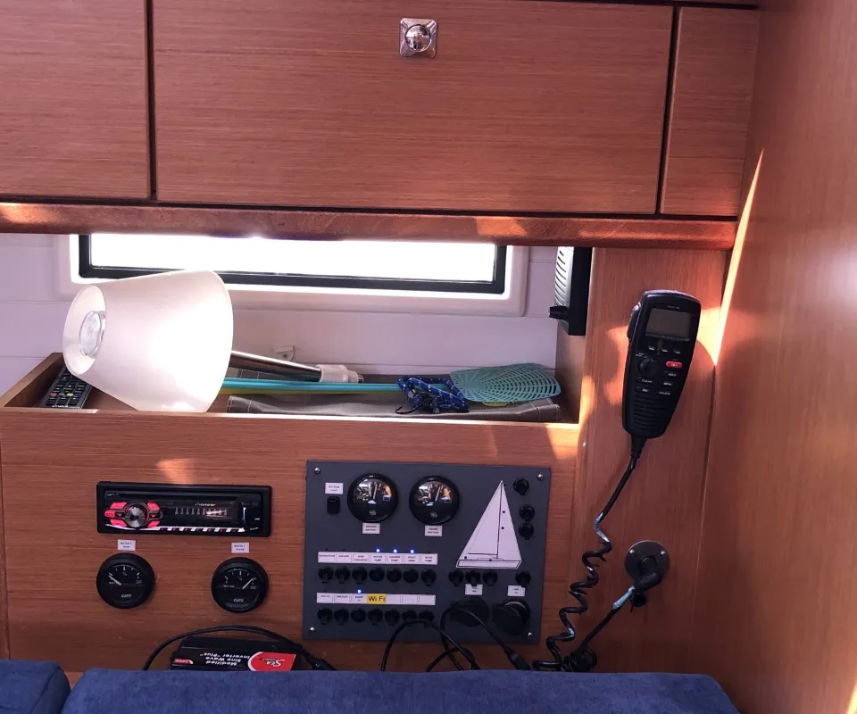 Dea, a Bavaria Cruiser 46 sailboat at Mali Lošinj, Croatia