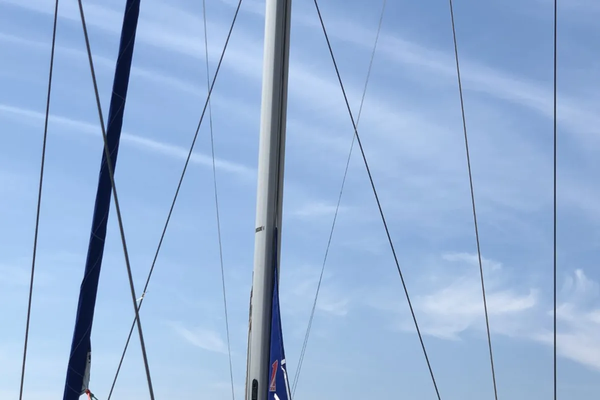 Dea, a Bavaria Cruiser 46 sailboat at Mali Lošinj, Croatia