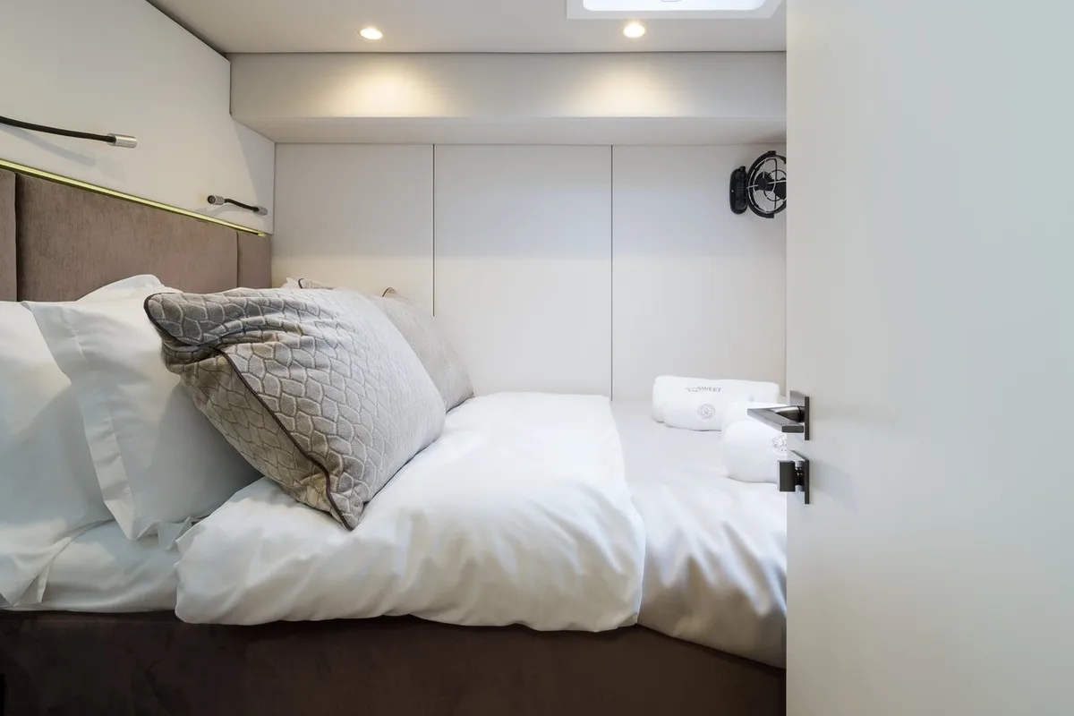 Cabin on Sweet Dreams, a Sunreef 50 catamaran at Kaštela, Croatia