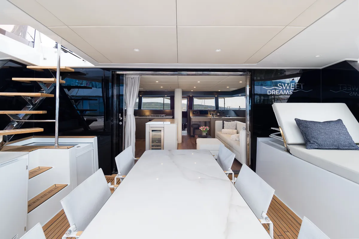 Sweet Dreams, a Sunreef 50 catamaran at Kaštela, Croatia