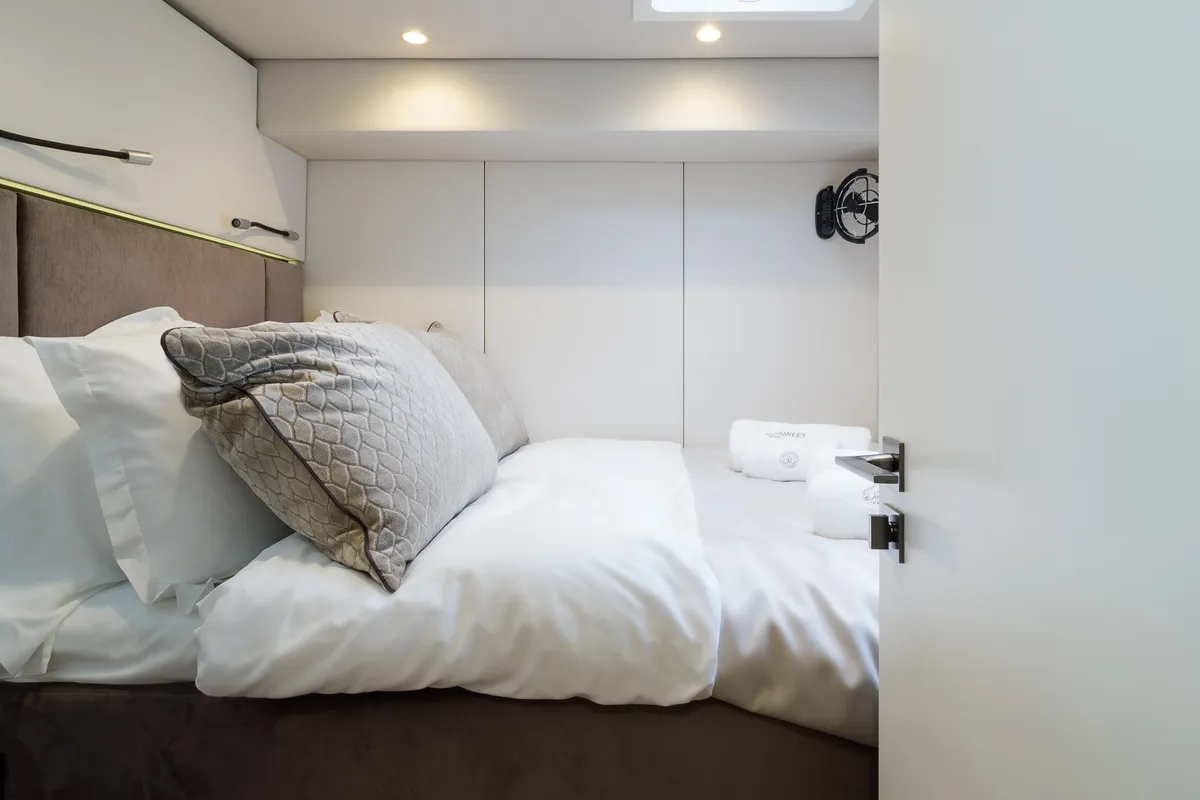 Sweet Dreams, a Sunreef 50 catamaran at Kaštela, Croatia