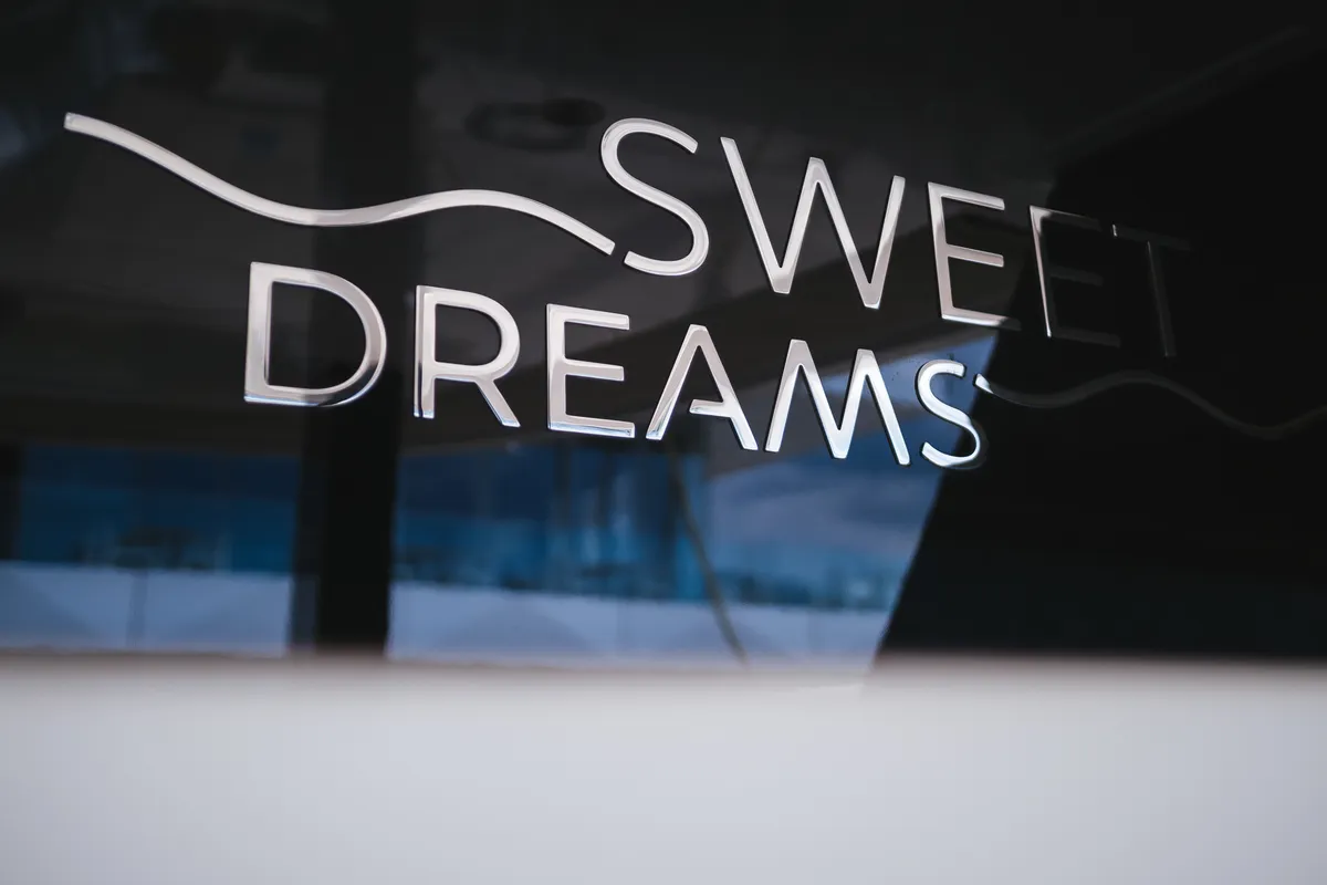 Sweet Dreams, a Sunreef 50 catamaran at Kaštela, Croatia