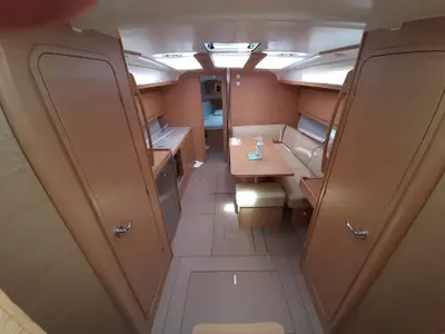 Salon of Dufour 390 GL, a sailboat at Tonnarella, Italy