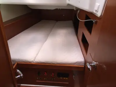 Galley of Kochab II, a Beneteau Oceanis 50 Family sailboat at Olbia, Italy