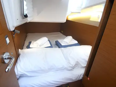 Cabin on Signum Bravo, a Jeanneau Sun Odyssey 410 sailboat at Dubrovnik, Croatia