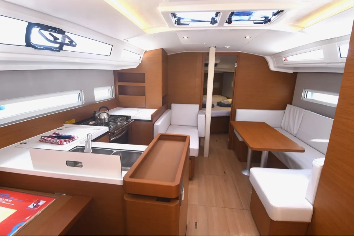 Signum Bravo, a Jeanneau Sun Odyssey 410 sailboat at Dubrovnik, Croatia