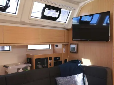 Cabin on Cara, a Bavaria Cruiser 46 sailboat at Grad Biograd na Moru, Croatia