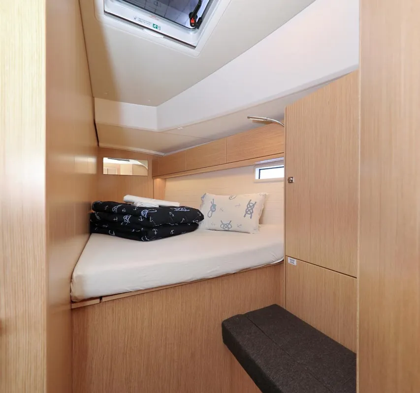 Cabin on Cara, a Bavaria Cruiser 46 sailboat at Grad Biograd na Moru, Croatia