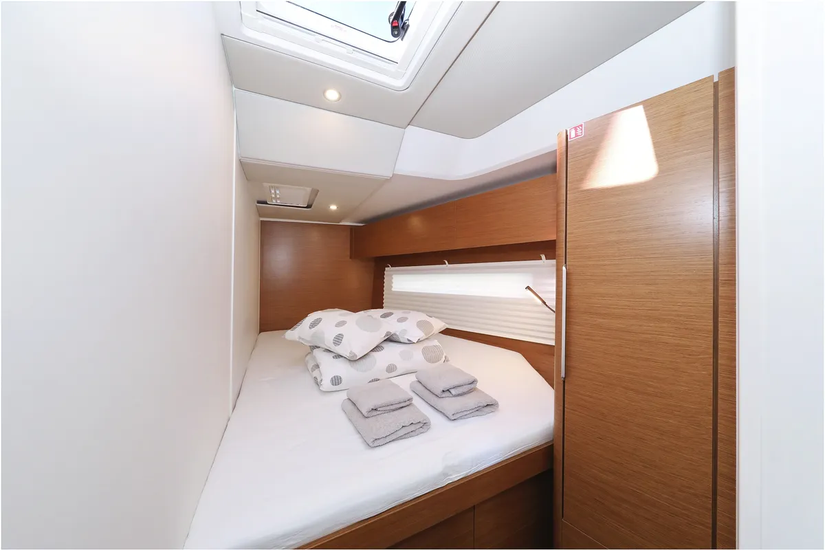 Cabin on Hype, a Hanse 510 sailboat at Grad Biograd na Moru, Croatia