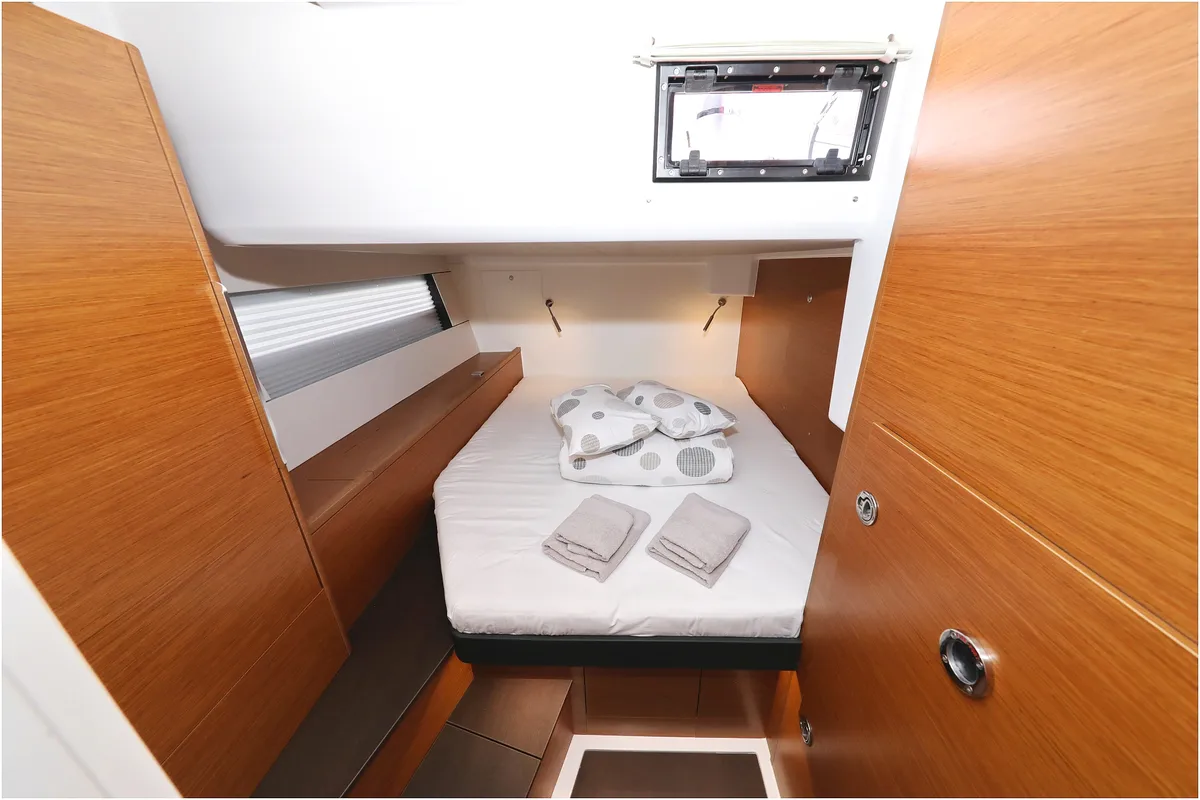Cabin on Hype, a Hanse 510 sailboat at Grad Biograd na Moru, Croatia