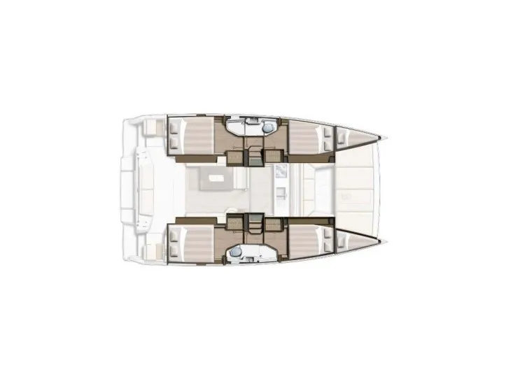 Exterior view of First Toy, a Bali Catsmart catamaran at Skradin, Croatia