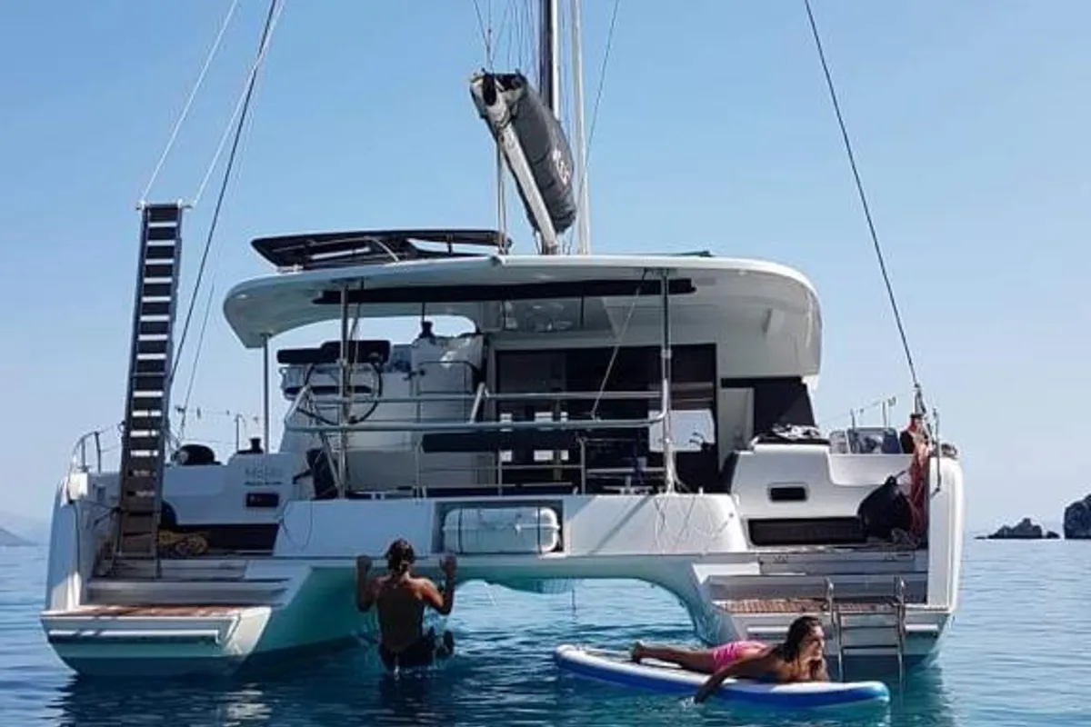 Cabin on Mojito, a Lagoon 42 catamaran at Preveza, Greece