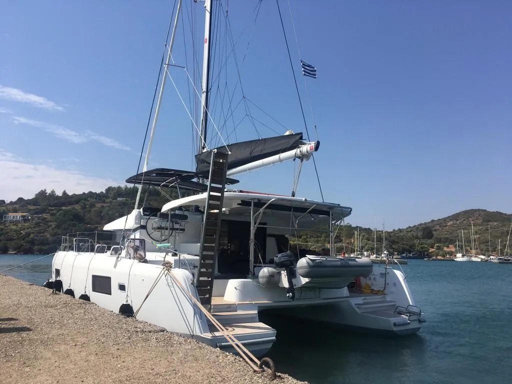 Cabin on Mojito, a Lagoon 42 catamaran at Preveza, Greece