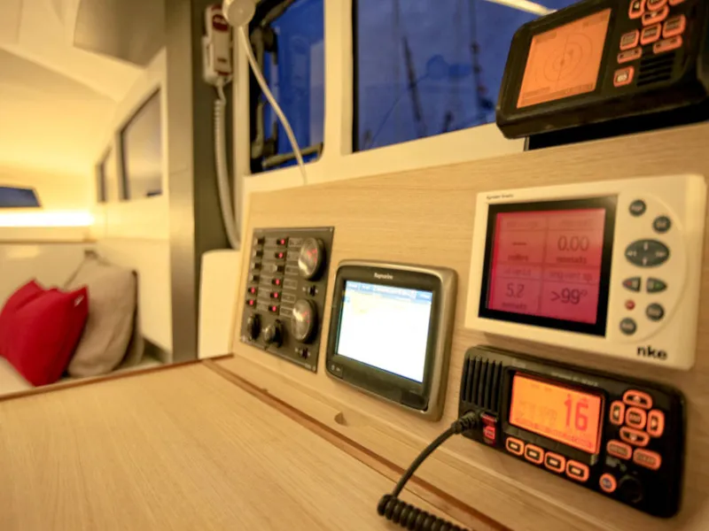 Castor, a Marsaudon Composites TS 42 catamaran at Pléneuf-Val-André, France