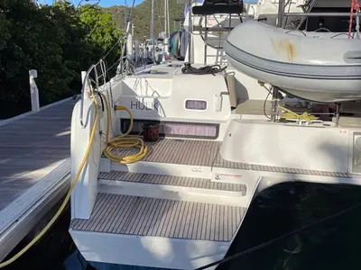 Hulk, a Lagoon 42 catamaran at Road Town, British Virgin Islands