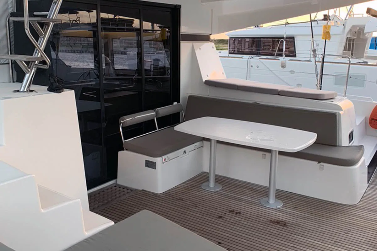 Hulk, a Lagoon 42 catamaran at Road Town, British Virgin Islands