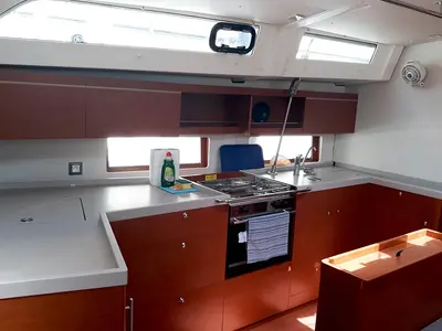 Galley of Beneteau Oceanis 46.1, a sailboat at Seget Donji, Croatia