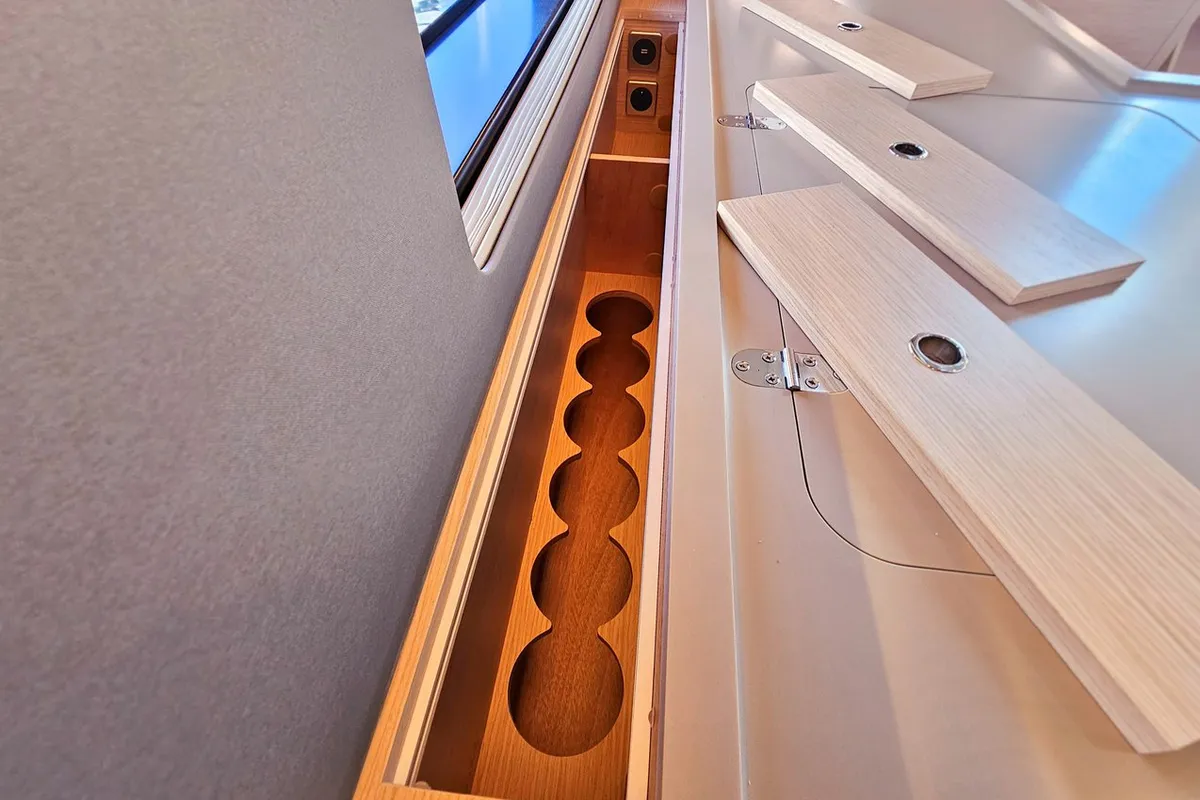Galley of Fortissimo, a Dufour 44 sailboat at Kaštela, Croatia