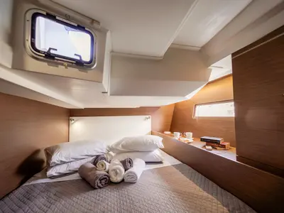 Cabin on Promitheas, a Beneteau Oceanis 51.1 sailboat at Athens, Greece