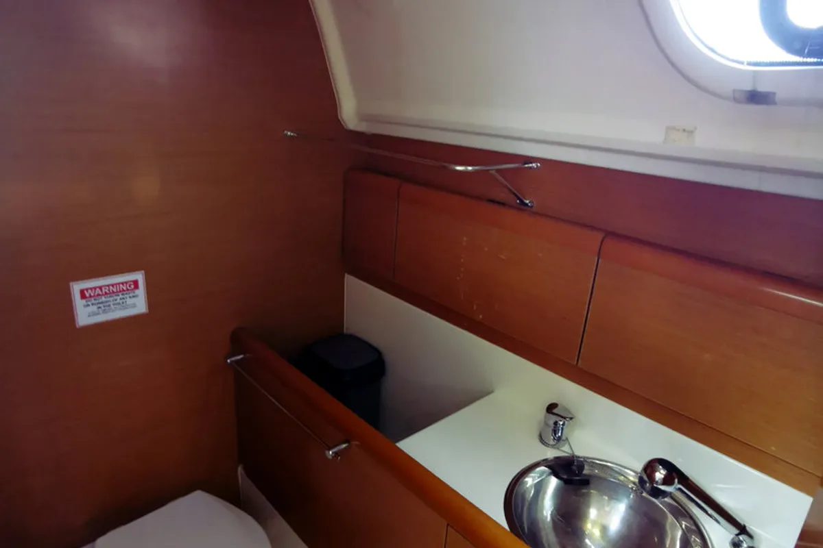 Head on Paola, a Jeanneau Sun Odyssey 33i sailboat at Novi Vinodolski, Croatia