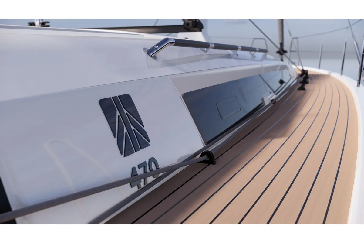 Maco Polo, a Dufour 470 sailboat at Municipal Unit of Lefkada, Greece