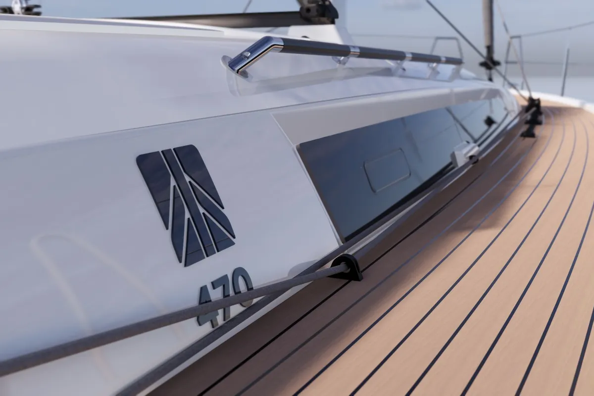 Maco Polo, a Dufour 470 sailboat at Municipal Unit of Lefkada, Greece