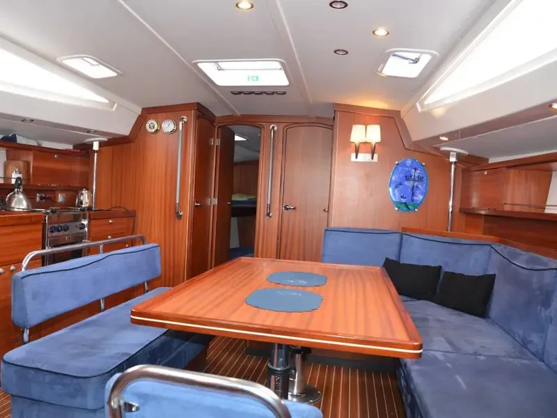 Salon of Arctic Ice, a Delphia 47 sailboat at Harstad, Norway