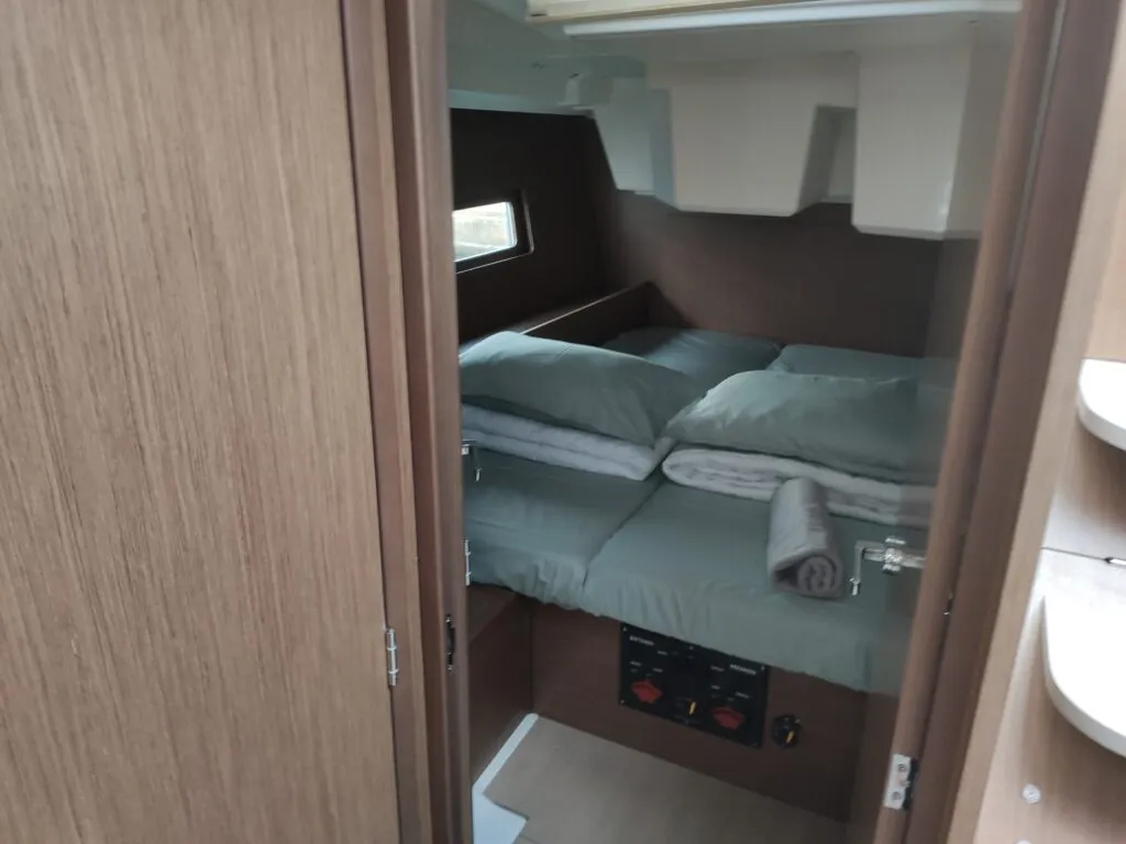 Cabin on Raluca, a Beneteau Oceanis 46.1 sailboat at Skradin, Croatia