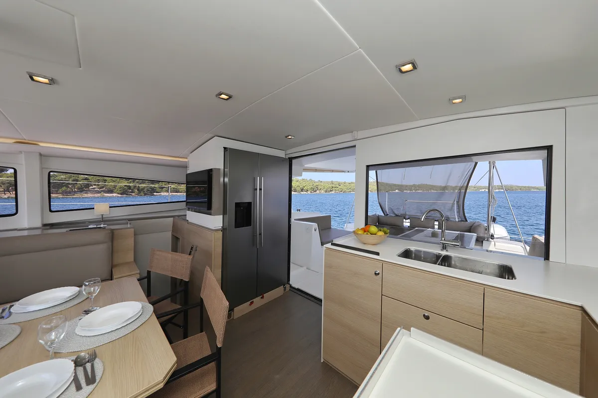 Cabin on Sylvester, a Bali 4.5 catamaran at Grad Šibenik, Croatia