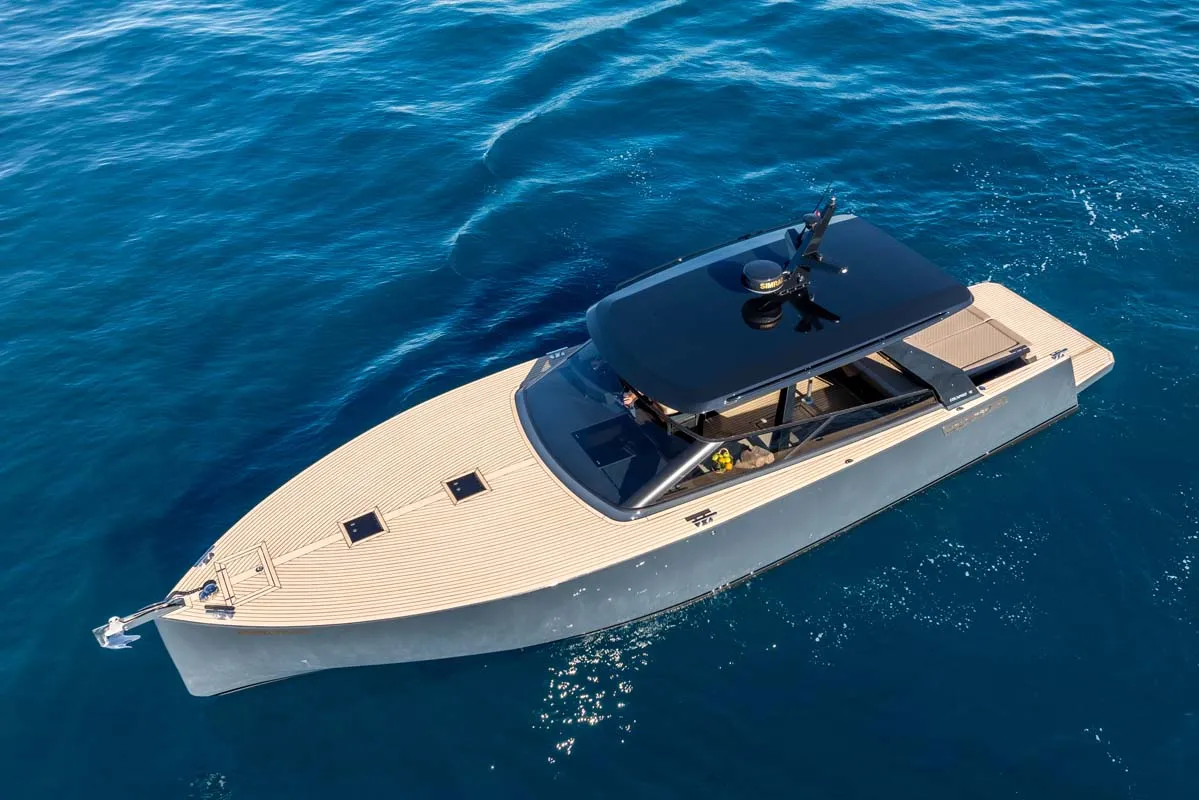 Exterior view of Gariful 2, a Colnago 45 motor yacht at Split, Croatia