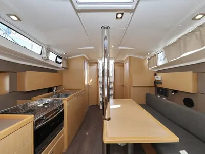 Galley of Reya, a Beneteau Oceanis 38.1 sailboat at Biograd na Moru, Croatia