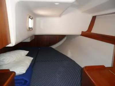 Cabin on Zara, a Elan 333 sailboat at Zadar, Croatia