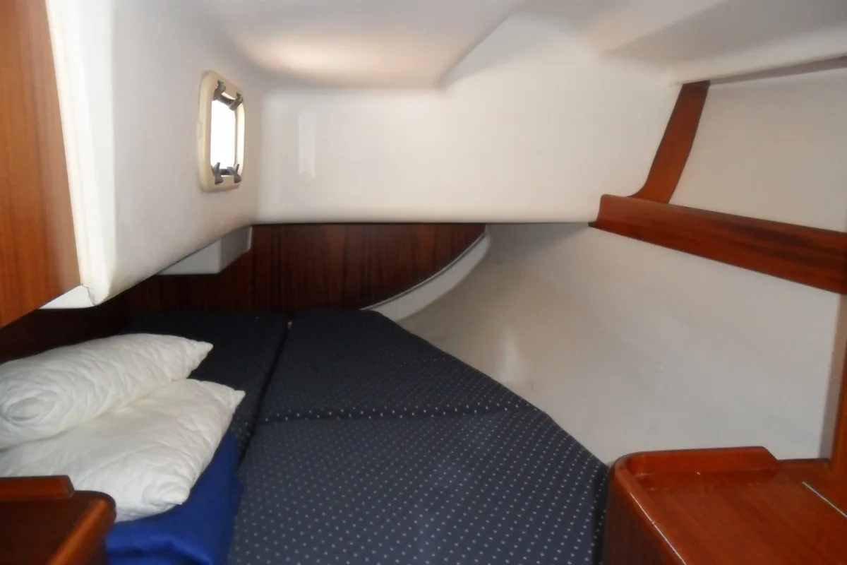 Cabin on Zara, a Elan 333 sailboat at Zadar, Croatia