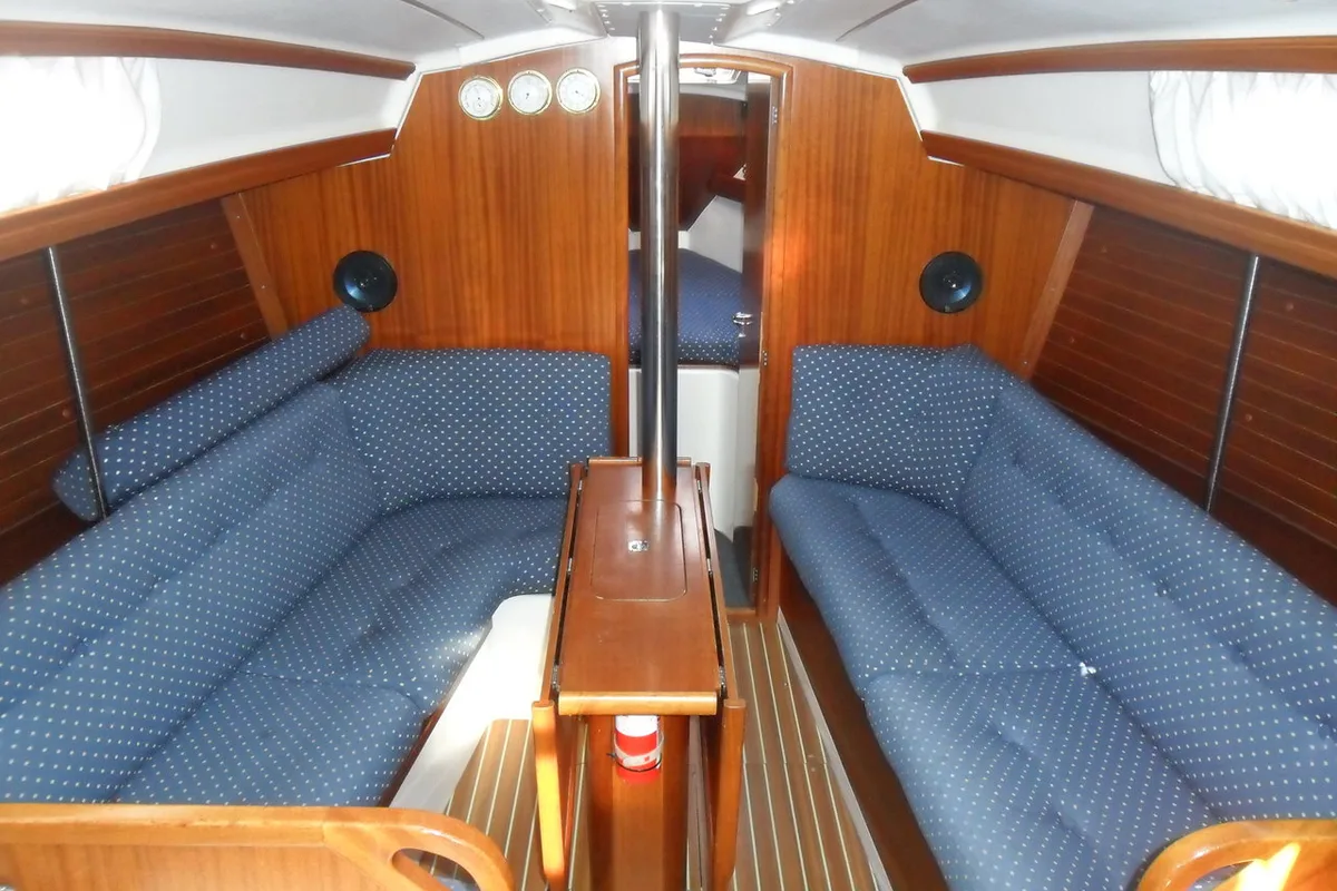 Salon of Zara, a Elan 333 sailboat at Zadar, Croatia