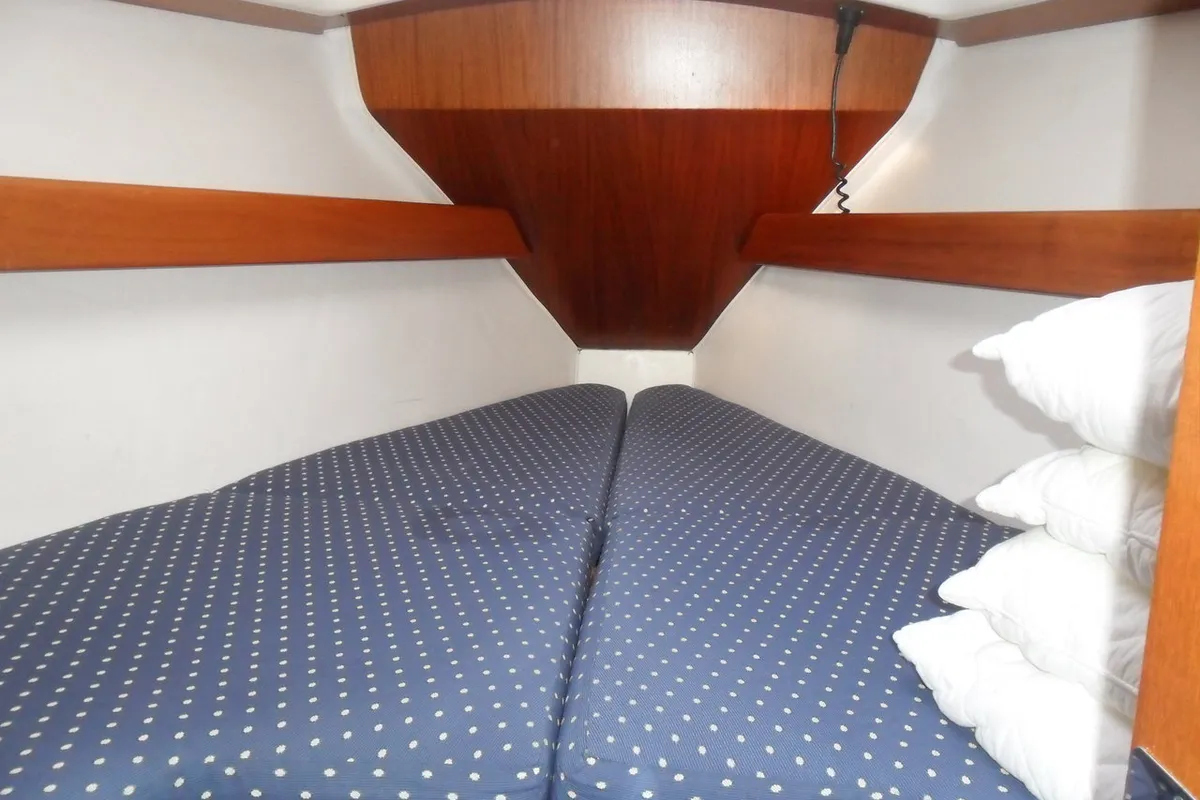 Cabin on Zara, a Elan 333 sailboat at Zadar, Croatia