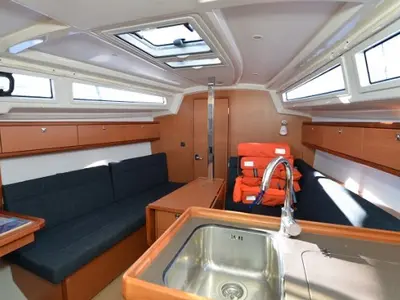 Galley of Karlo, a Bavaria Cruiser 33 sailboat at Biograd na Moru, Croatia