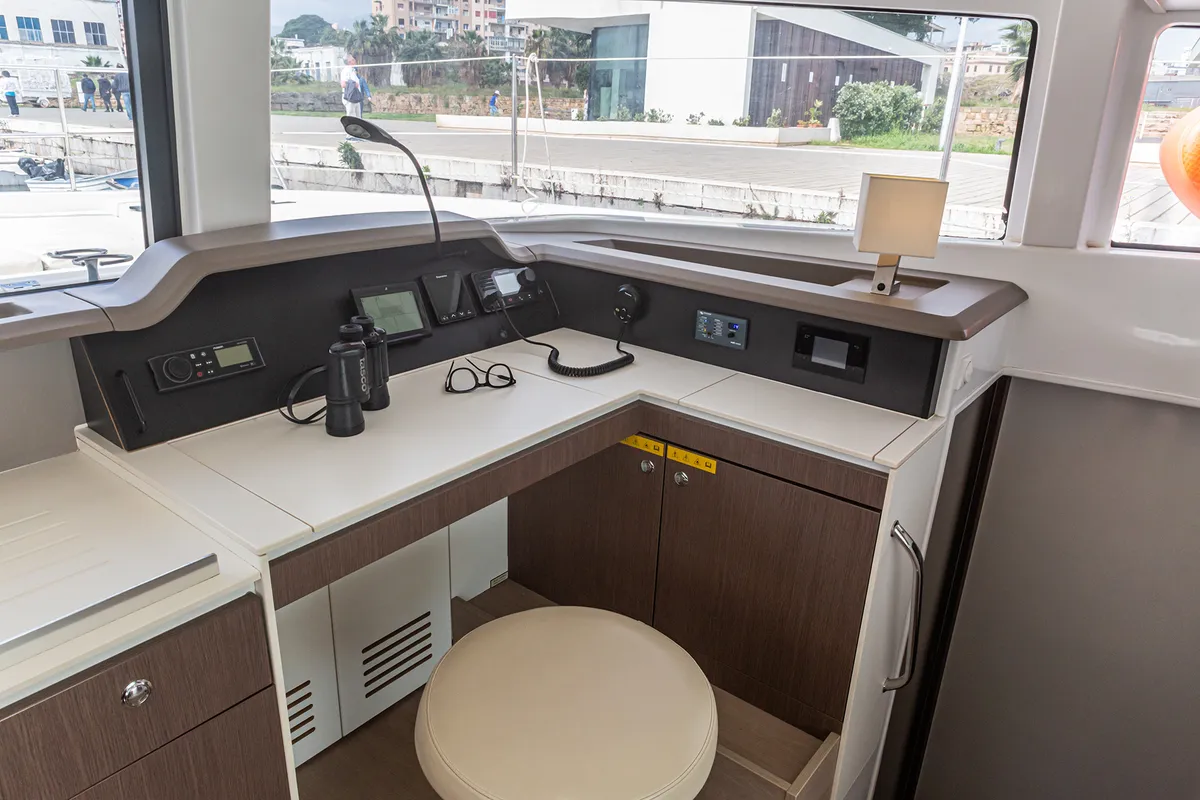 Talitha, a Bali 4.1 catamaran at Palermo, Italy