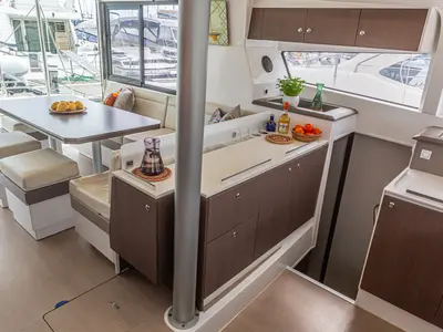 Talitha, a Bali 4.1 catamaran at Palermo, Italy