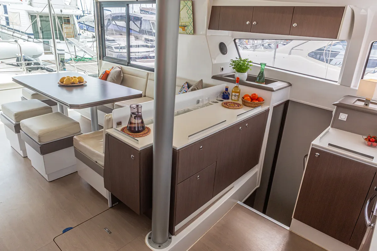 Talitha, a Bali 4.1 catamaran at Palermo, Italy