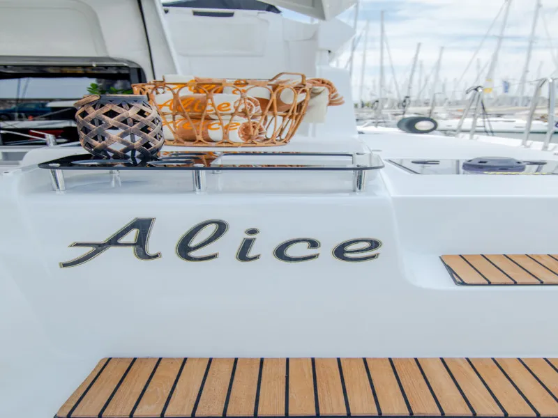 Alice, a Lagoon 46 catamaran at Athens, Greece
