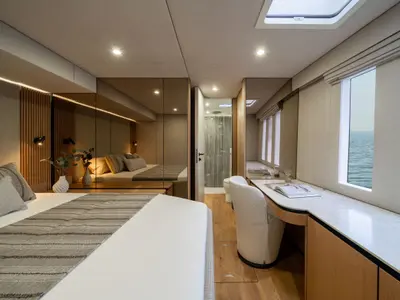 Ankawer VI, a Sunreef 70 catamaran at Olbia, Italy