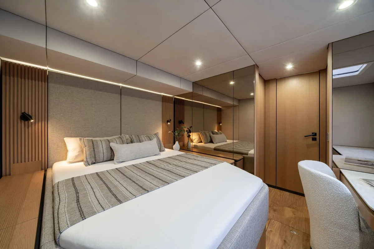 Ankawer VI, a Sunreef 70 catamaran at Olbia, Italy