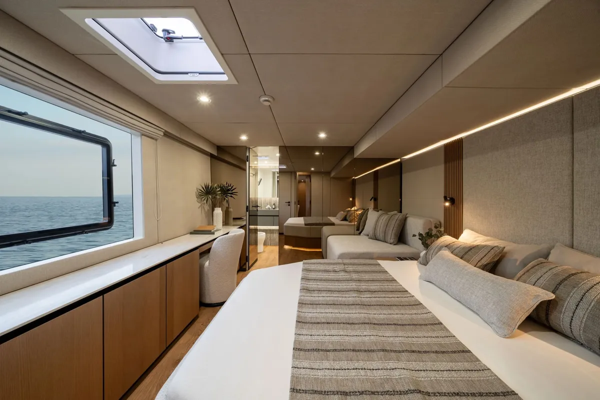 Ankawer VI, a Sunreef 70 catamaran at Olbia, Italy