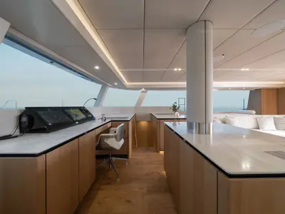 Ankawer VI, a Sunreef 70 catamaran at Olbia, Italy