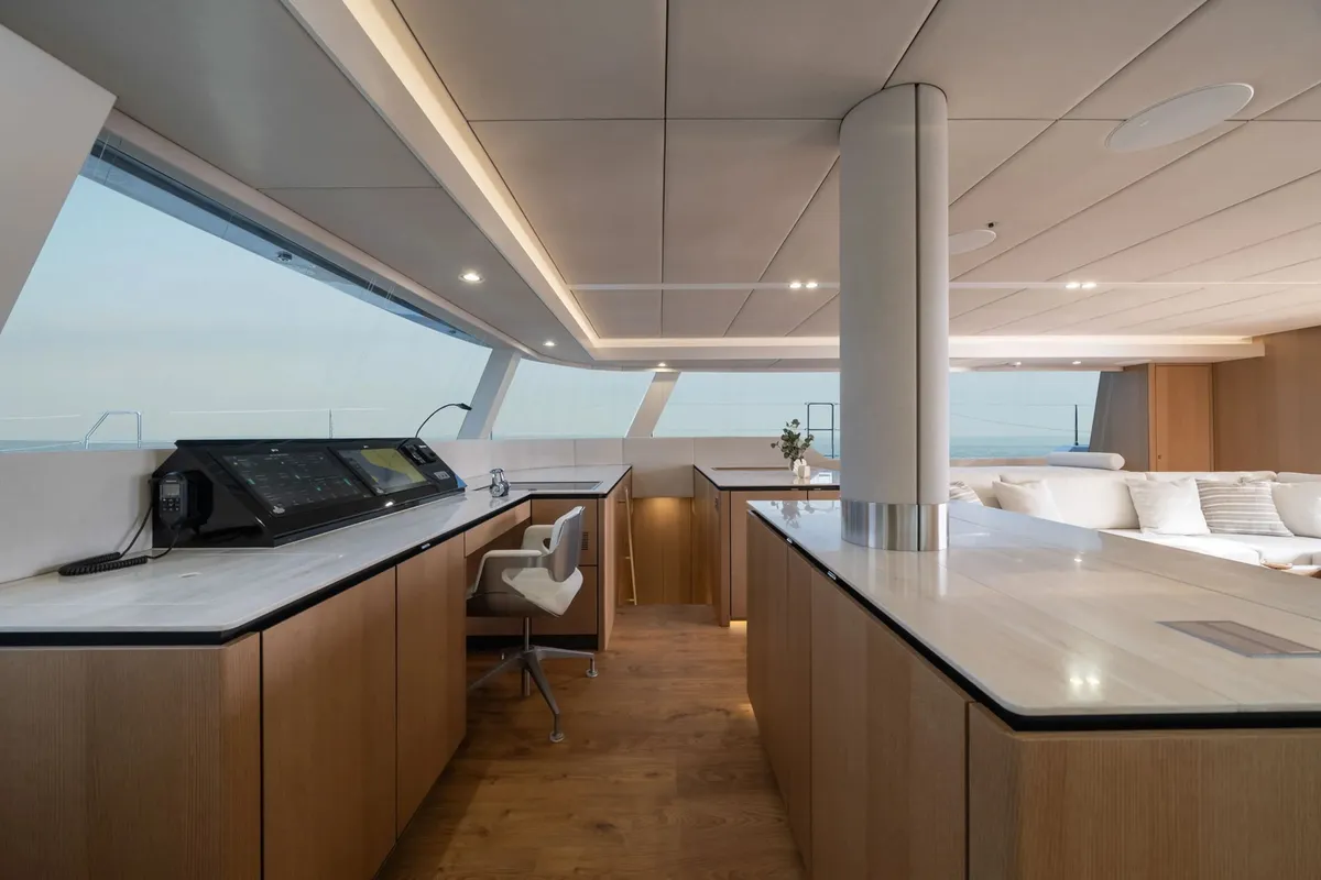 Ankawer VI, a Sunreef 70 catamaran at Olbia, Italy