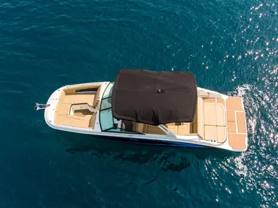 Pepperoni, a Sea Ray SDX 270 motorboat at Tribunj, Croatia