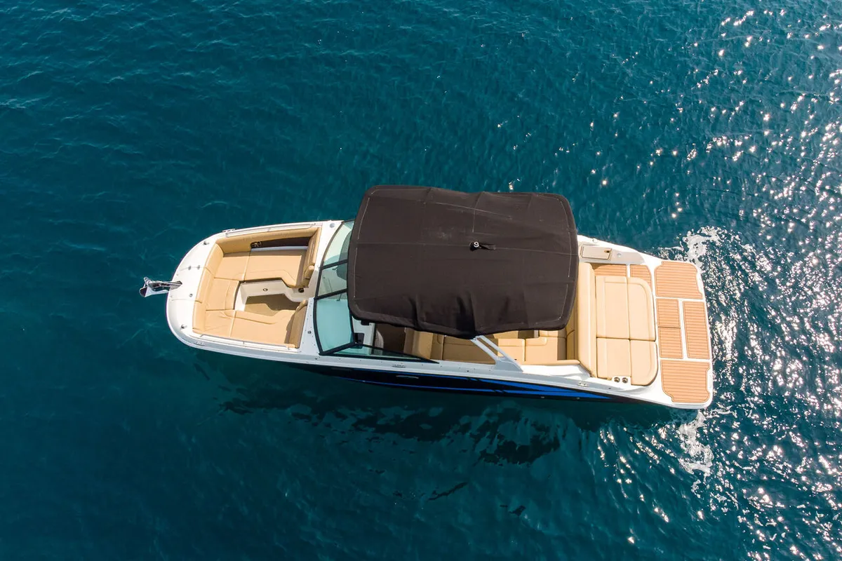 Pepperoni, a Sea Ray SDX 270 motorboat at Tribunj, Croatia