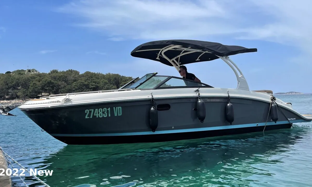 Pepperoni, a Sea Ray SDX 270 motorboat at Tribunj, Croatia